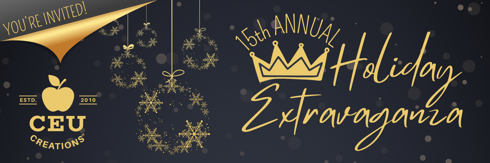 Holiday Extravaganza webpage header