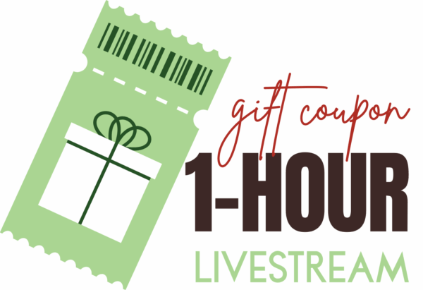 gift coupon 1-hour livestream